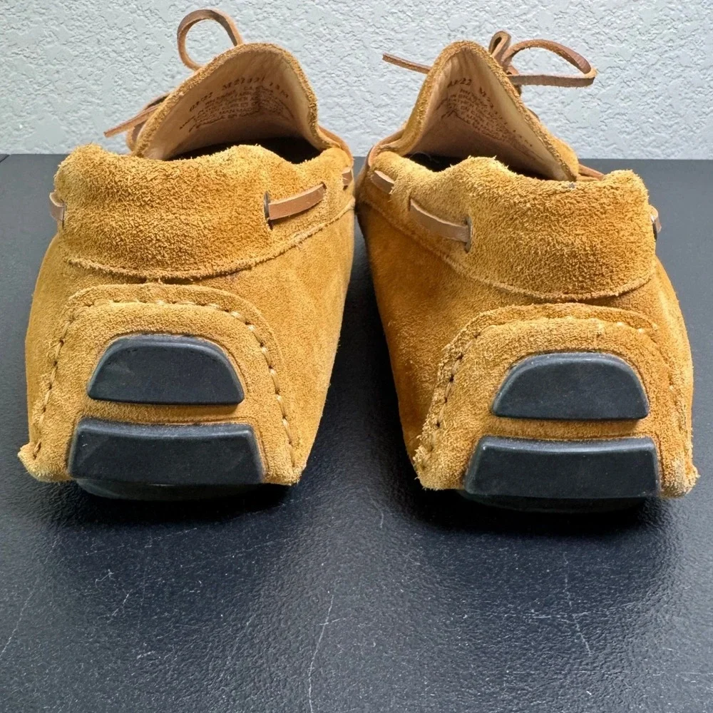 Nordstrom Mens Tan Suede Driving Loafers Moc Toe M22421 Size 13M Brazil
